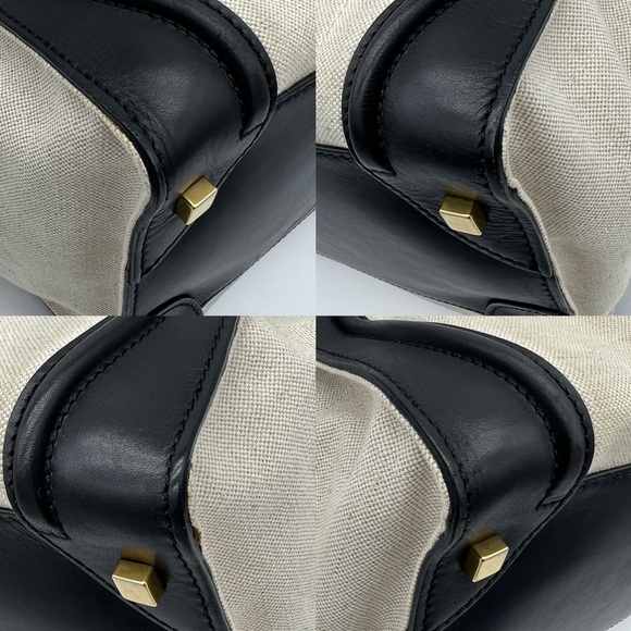 Authentic Celine Canvas and calfskin leather mini luggage tote - Picture 10 of 16